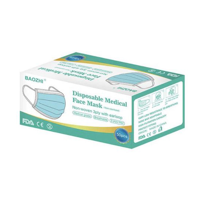 Level 2 Disposable Medical Mask 10-Pack (Box of 5)