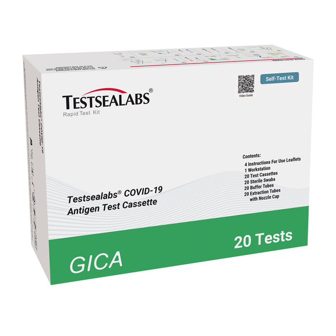 TESTSEALABS® COVID-19 Antigen Test Cassette (Box of 20 Tests)